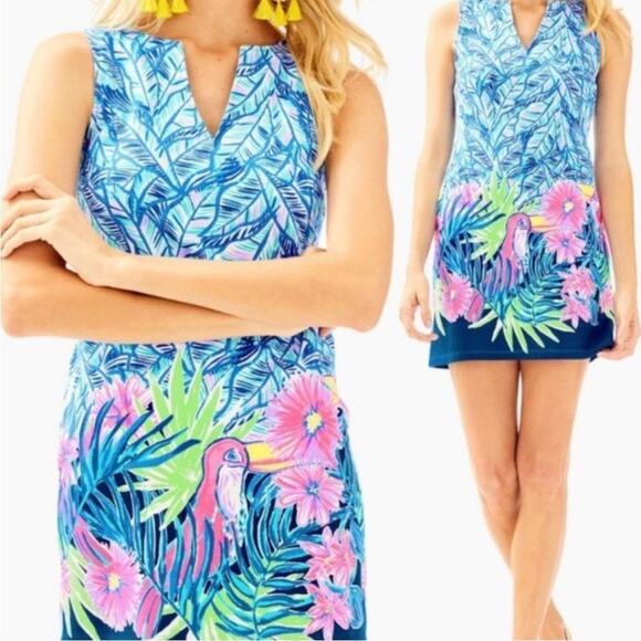 Lilly Pulitzer Harper Shift‎ Dress - Let's Mango Print- Small - Picture 1 of 6